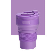 Load image into Gallery viewer, 350ML Silicone Folding Coffee Cups Portable Outdoors Travel Drinking Mug Collapsible Water Tea Cup
