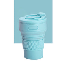 Load image into Gallery viewer, 350ML Silicone Folding Coffee Cups Portable Outdoors Travel Drinking Mug Collapsible Water Tea Cup
