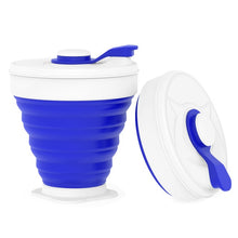 Load image into Gallery viewer, 350ML Silicone Folding Coffee Cups Portable Outdoors Travel Drinking Mug Collapsible Water Tea Cup
